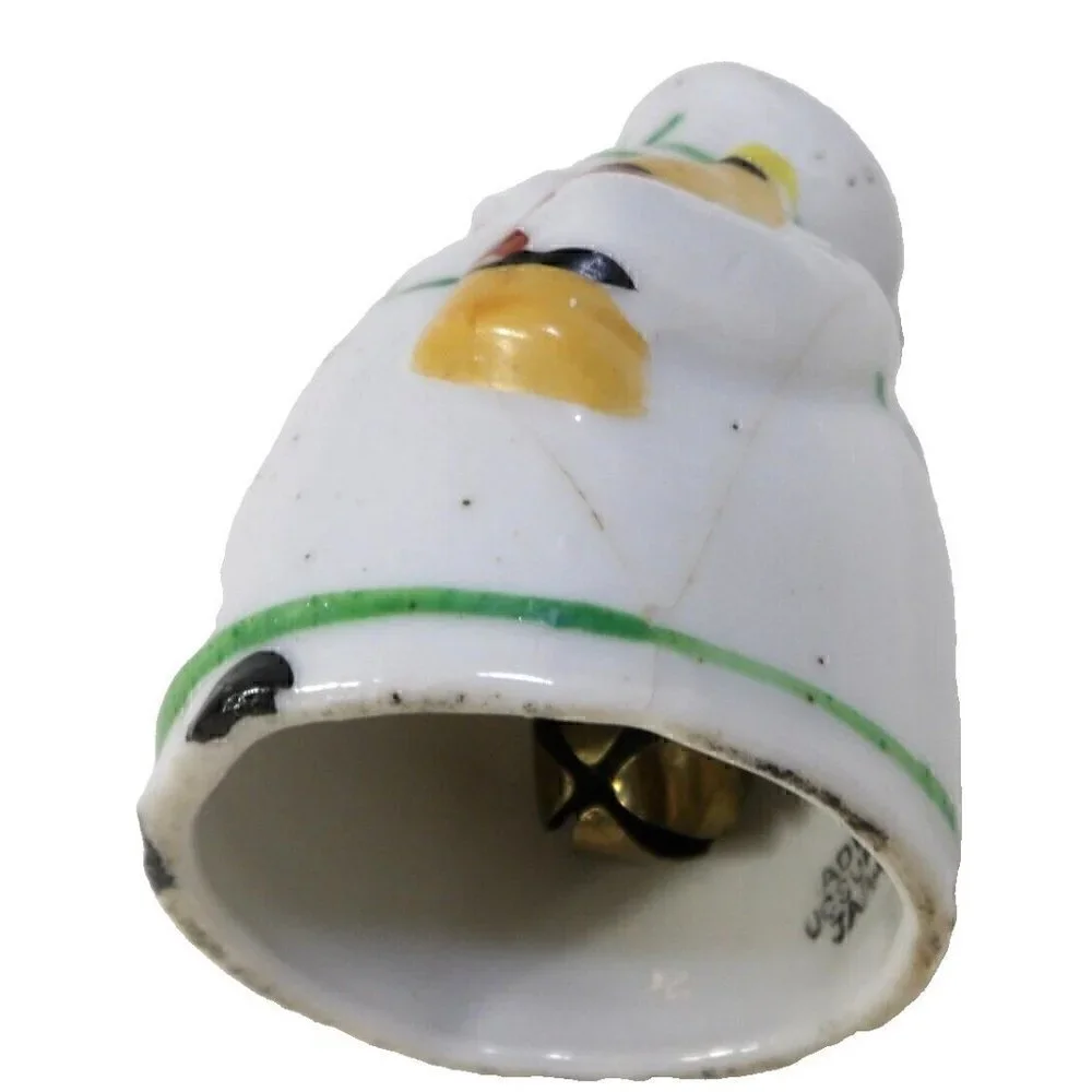 Small porcelain chef bell MADE IN OCCUPIED JAPAN vintage approx 3.25